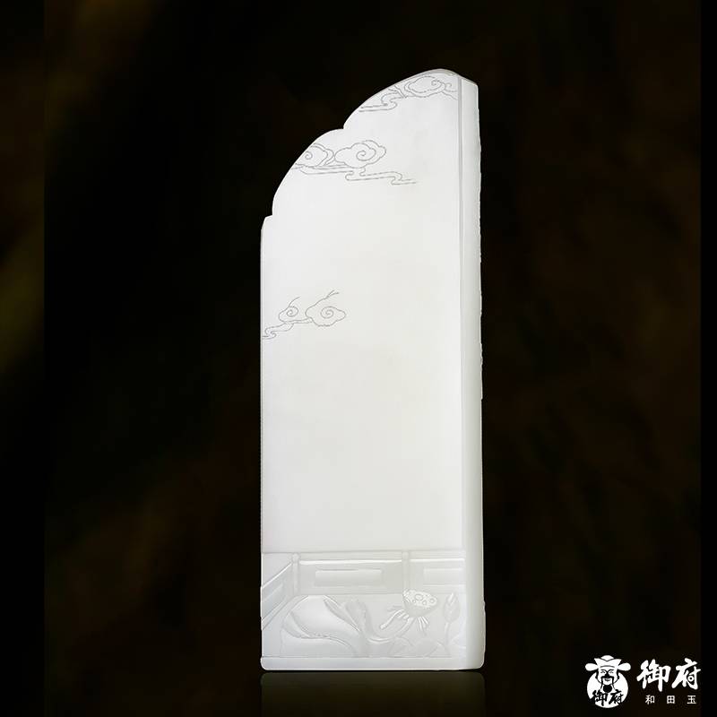2024年陆子冈杯金奖作品 重 354克 新疆和田玉白玉籽玉文武曲星