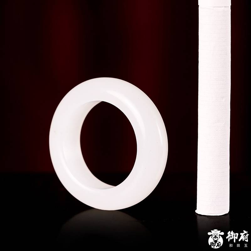 新疆和田玉白玉籽料 戒指 10克