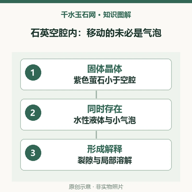 水晶里会移动的就是气泡吗？2016年萤石晶体包裹体案例